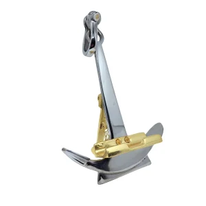 Smartphone-ställ Ankare MT201 med metallfinish, möjlighet till personlig gravyr, perfekt present till seglare, höjd 25 cm, bredd 16 cm